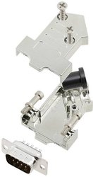 Zestaw listew męskich D-Sub TRU COMPONENTS TCD45NT09MDBPK 7708776, rzędy: 2, styki: 9, 45 °, 1 szt.