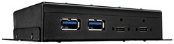 Lindy 43094 Hub interfejsu USB 3.2 Gen 2 (3.1 Gen 2) Type-C 10000 Mbit/s Czarny Hub USB 3.2 Gen 2 LINDY 4 Porty czarny