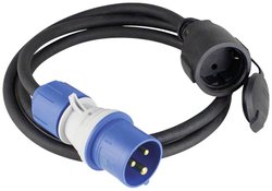 Kabel adaptera kempingowego CEE 1,5 m Adapter CEE AS Schwabe 61408  230 V