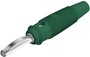 Wtyczka bananowa SKS Hirschmann VQ 30 ziel. 4mm