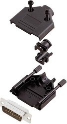 Zestaw listew męskich D-Sub TRU COMPONENTS TCDTPKP15DMPK 7709040, rzędy: 2, styki: 15, 180 °, 1 szt.