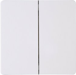 Podwójny rocker powierzchniowy, arktyczna biel Osłona Zaślepka Kopp HK05 334402008, biały