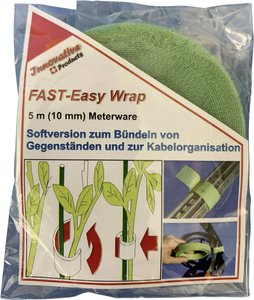 Taśma rzepowa do roślin i ogrodu element z pętelkami i haczykami (D x S) 5000 mm x 10 mm zielony FASTECH® 701-322-Bag 5 m