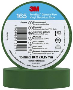 Taśma izolacyjna 3M Temflex™ 165 165GR1E Temflex™ 165 (D x S) 10 m x 15 mm 10 m 1 szt.
