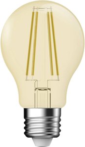 E-27  LED  5.4 W = 34 W  złoty  Kształt gruszki  regulacja natężenia oświetlenia Żarówka LED Nordlux 2080012758 E-27 5.4 W = 34 W 380 lm złoty 1 szt.