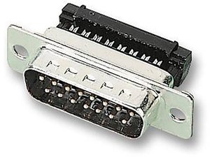 Listwa męska D-Sub MH Connectors MH10552, rzędy: 2, styki: 15, 1 szt.