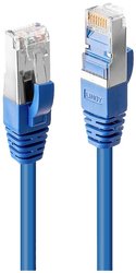 Kabel LAN LINDY 45646, 1 szt., RJ45, CAT 6, S/FTP, 7.50 m, niebieski