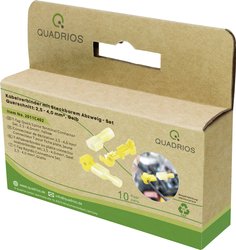 Złącze kablowe z rozgałęzieniem wtykowym - żółte (4,0 - 6,0 mm²) - 20 szt Złącze rozgałęziające Quadrios 2011C404, PIN: 2, 300 V/AC, 20 A, 20 szt.