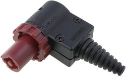 Złącze męskie sieciowe Cliff  złącze męskie kątowe Łączna ilość styków: 3 + PE 20 A czerwony FCR20673 1 szt.