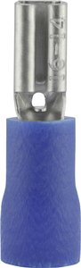 Konektor żeński, częściowa izolacja, 2.8x0.5 mm, 1.5-2.5 mm2, niebieski