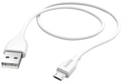 Kabel do ładowania USB Hama, USB 2.0, Złącze męskie USB-A, Złącze męskie USB Micro-B, 1.50 m