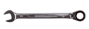 Klucz płasko-oczkowy z grzechotką, szczęki wygięte 15°, Sw 10 mm Klucz płasko oczkowy z grzechotką Bahco  1RM-10 10 mm