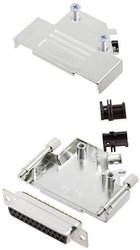 Zestaw listew żeńskich D-Sub TRU COMPONENTS TCD45ZK25DMSK 7708852, rzędy: 2, styki: 25, 45 °, 1 szt.