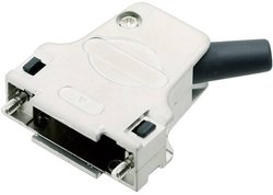 Obudowa złącza D-SUB encitech D45ZF37-RGL-K 7960-0208-14, odlew cynkowy, 45 °, 1 szt.