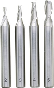 Zestaw frezów trzonowych Proxxon (2 - 5 mm), 4-częściowy Zestaw frezów Proxxon 24610, 4 szt.