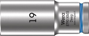 Nasadka Zyklop 8790 HMB Deep z gniazdem 3/8'' Nasadka 19 mm Wera  05004541001  1 szt.