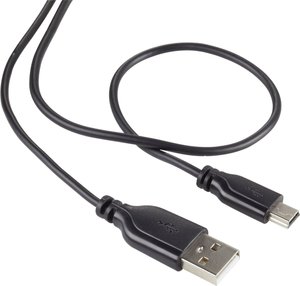 Kabel USB Renkforce, USB 2.0, Złącze męskie USB-A, Złącze męskie USB Mini-B, 1.00 m
