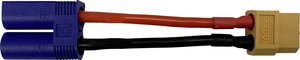 Kabel adaptera Reely RE-6903786 [1x złącze męskie EC5 - 1x złącze żeńskie XT60] 10.00 cm