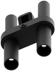 Bezpieczny wtyk zwierający do układania w stosy, raster 19 mm, czarny Electro PJP 2019-ARS-IEC-CD1-N 2019-ARS-IEC-CD1-N