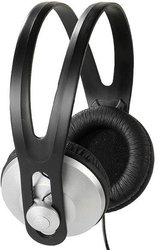 Słuchawki stereofoniczne VIVANCO z kablem połączeniowym 1,8 m czarno-srebrnym Słuchawki On Ear Vivanco SR 97 36502  czarny, srebrny