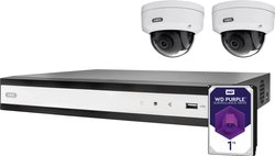 ABUS Performance Line 4-Kanal PoE Set TVVR36422D LAN IP-Zestaw monitorujący 4-kanałowy z 2 kamerami 1920 x 1080 px