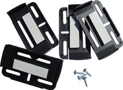 Nadaje się do wszystkich samochodów z jednowierszową tablicą rejestracyjną Uchwyt tablicy rejestracyjnej HP Autozubehör 18509 2 szt.