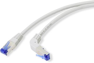 Kabel RJ45 Renkforce RF-4892524, 1 szt., RJ45, CAT 6a, S/FTP, 0.15 m, szary