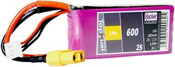 Pakiet akumulatorów (LiFe) 6.6 V 600 mAh 30 C Hacker Softcase XT60