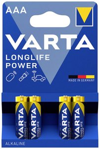 Bateria AAA/R03 Varta LONGLIFE Power AAA Bli 4  1.5 V 4 szt.