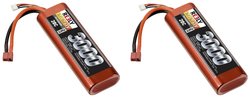 Pakiet akumulatorów (LiPo) 7.4 V 3000 mAh 20 C Reely Stick Hardcase System złączy T