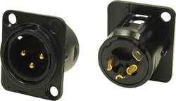 Złącze męskie XLR Cliff FC61905 FC61905, złącze męskie do wbudowania, 1 szt.
