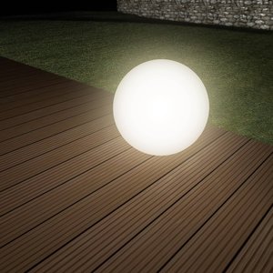 Lampa dekoracyjna, solarna Heitronic Boule 35420  LED 0.2 W N/A biały