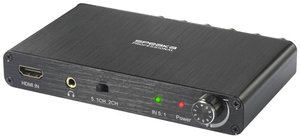 Ekstraktor HDMI, Cinch SpeaKa Professional SP-10468584, [1x HDMI - 5x złącze żeńskie RCA/cinch, HDMI]