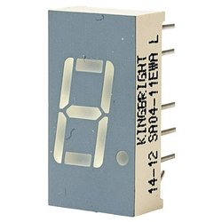 Kingbright SA04-11EWA 10.2mm High Efficiency Red LED Display Anode Wyświetlacz 7 segmentowy Kingbright SA04-11EWA czerwony