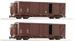 Wagon towarowy Roco 6640001 H0e zestaw 2 wagonów towarowych firmy ÖBB