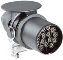 Wtyczka przyczepy SecoRüt 40110, 15 pinowa, 24 V