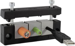 Listwa przepustów kablowych KEL-E. Icotek, KEL-E4, 42259, (D x S x W) 72.8 x 39.5 x 17 mm, czarny, 1 szt.