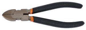 Cążki boczne z miękkim uchwytem, 180 mm długości, tnie do 2 mm Ø średnio twardych drutów Szczypce boczne AVIT AV06010 AV06010, 180 mm, do warsztatu