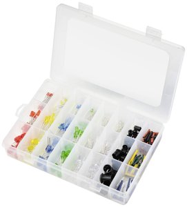 Akcesoria LED TRU COMPONENTS TC-10551848, 3 mm, 5 mm, 8 mm, 1560 mcd, 2180 mcd, 2500 mcd, 3000 mcd, 4200 mcd, 5800 mcd, 7000 mcd, 1 zest.