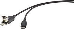 Kabel USB Renkforce rt-21kombi-01, USB 2.0, Złącze męskie USB-A, Złącze męskie USB Micro-B, 1.00 m