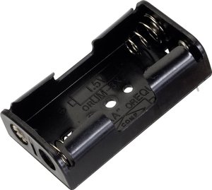 Uchwyt baterii 2x AA (R6) Pin stykowy TRU COMPONENTS BH-321-1P Komora baterii TRU COMPONENTS BH-321-1P 2 x AA, Pin stykowy