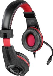 Stereofoniczny zestaw słuchawkowy LEGATOS - do PC / PS5 / PS4 / Xbox SeriesX / S / Switch, czarny Zestaw słuchawkowy Over Ear SpeedLink LEGATOS SL-450302-BK Stereo czarny, czerwony