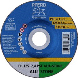Tarcza tnąca wygięta PFERD EH 125-2,4 PSF ALU+STONE 61820222 125 mm 25 szt.