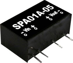 Przetwornica napięcia DC/DC MeanWell serii SPA01 SIP / SIL6 Case Single Output: 2:1 moc: 1W Moduł przetwornicy DC/DC Mean Well SPA01A-15 SPA01A-15, 1 W, 67 mA, 1 szt.