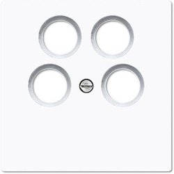 Gniazdo TV, Radio, SAT, Gniazdo TV, Radio Jung LS990-4SAT2WW biały