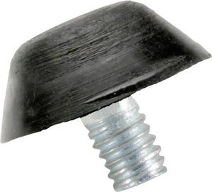 Odbój z gwintem PB Fastener 100481 25 x 17 x M6 x 18 mm NR, czarny