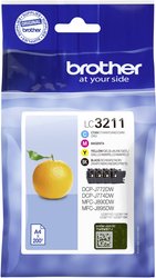 Brother atrament LC-3211 VALDR tusz oryginalny Combi-Pack Czarny, Cyjan, Magenta, Żółty LC3211VALDR