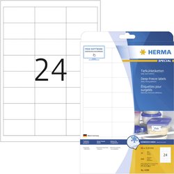 Herma 4389 Etykieta do chłodzenia 66 x 33.8 mm Papier biały 600 szt. Trwały Drukarka atramentowa, Drukarka Laserowa, Drukarka Laserowa, kolorowa, Kopiarka, Drukarka z funkcją kopiowania w kolorze, Drukarka etykiet