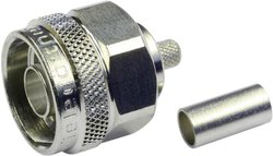 Złącze N Telegärtner J01020A0113 J01020A0113 złącze męskie proste 50 Ω 1 szt.