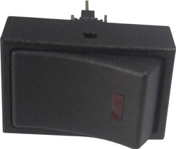 Przełącznik kołyskowy samochodowy TRU COMPONENTS TC-R13-207L-SQ RED 12V/DC 1587813, 1 x wył/wł, 12 V/DC, 20 A